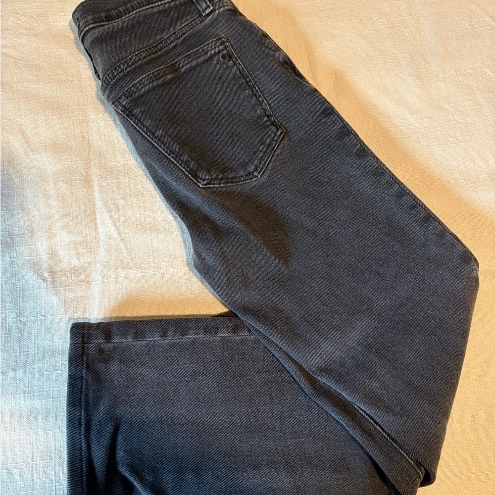 Madewell Black Straight Leg Jeans